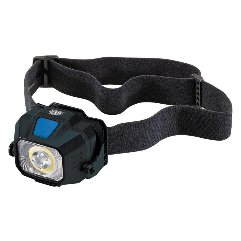 Hoofdlamp COB LED, 6W, 400 Lumen, draadloos oplaadbaar