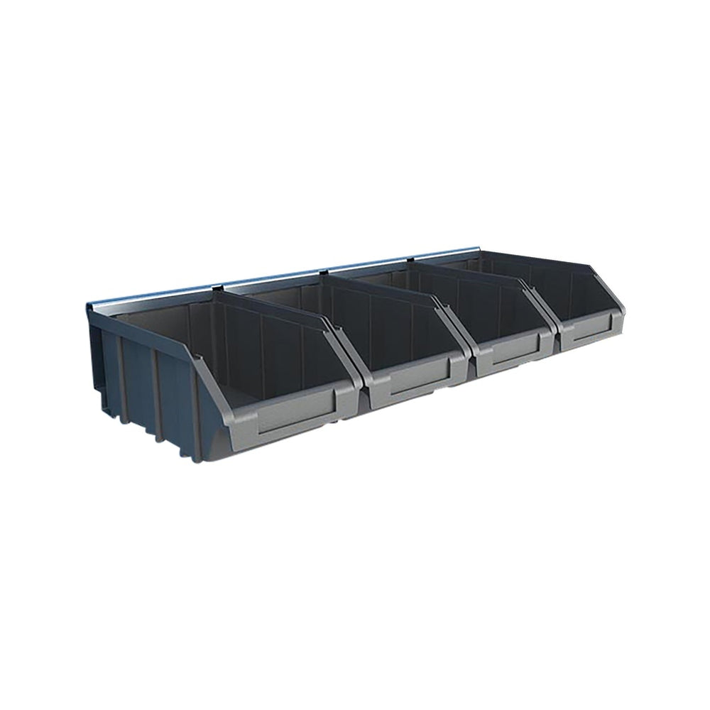 Magazijnbak set 4 delig plastic inclusief hanger-0