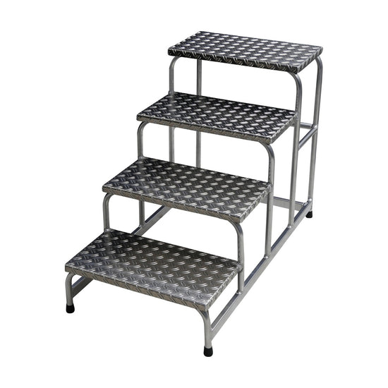 Aluminium trapladder 4 treden-0