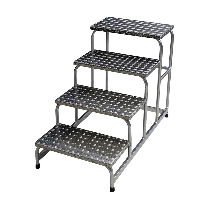 Aluminium trapladder 4 treden-0
