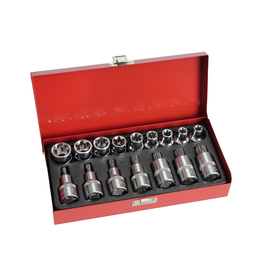 Spline en torx doppenset 1/2" 16 delig-0