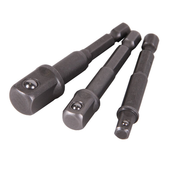Dop adapterset met hexagon aansluiting 3 delig-0