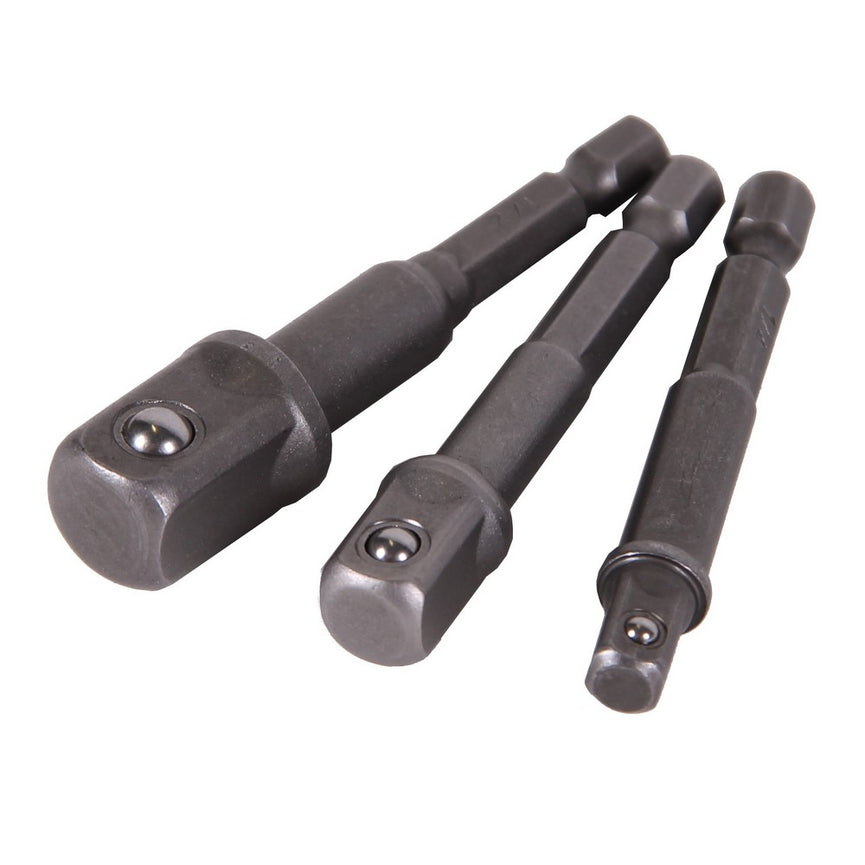 Dop adapterset met hexagon aansluiting 3 delig-0