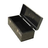 Opbergkist traanplaat small zwart gecoat vp:15190