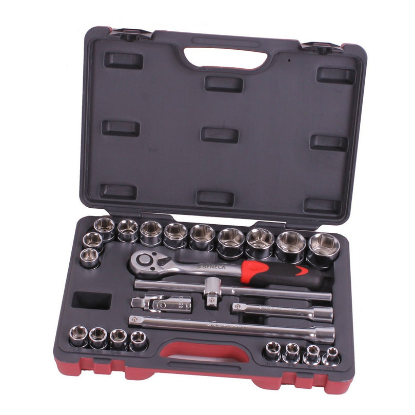 Doppendoos 1/2" 24 delig sae-0