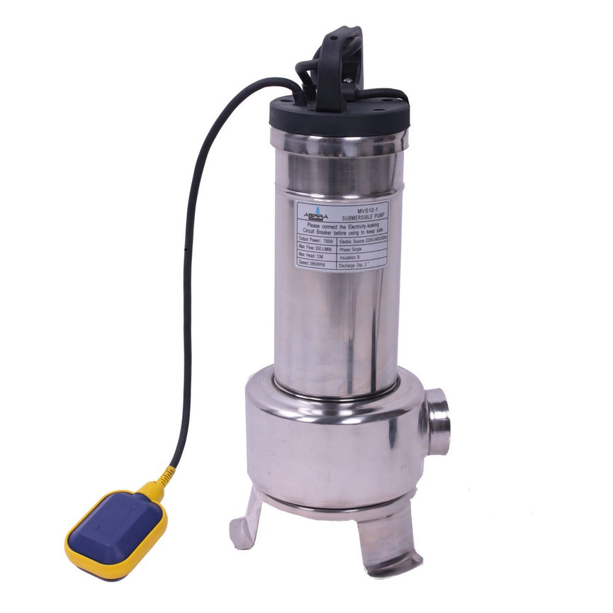 Dompelpomp RVS met vlotter 0,75kW 230V-0