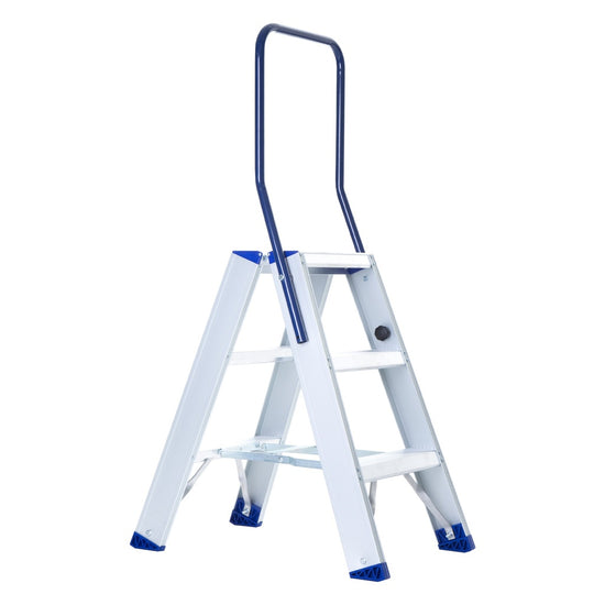 Aluminium dubbele trap 3 treden-0