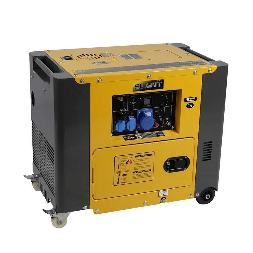 Diesel generator set geluidsgedempt 230V 5kW met ATS aansluiting-0