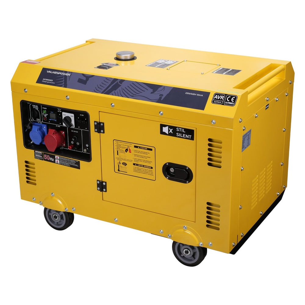 Diesel generator set geluidsgedempt 230V-400V 8kW-0