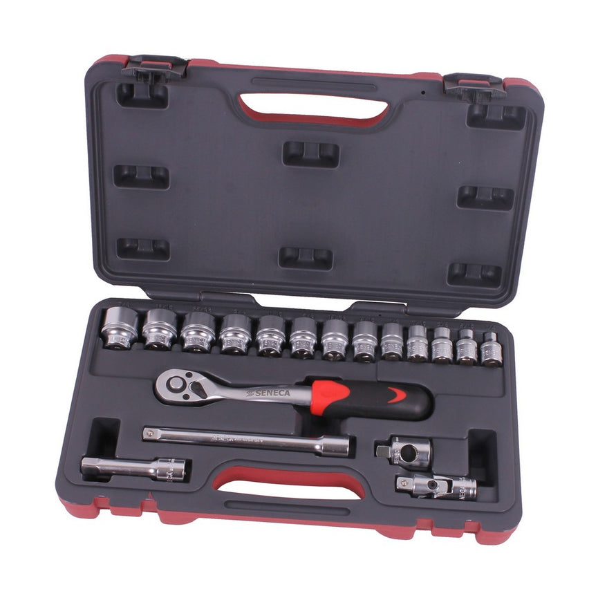 Doppendoos 3/8'' 18 delig sae-0