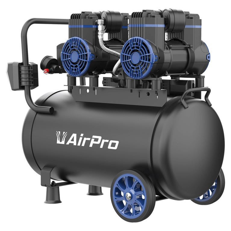 Compressor olievrij 2x1.8pk 40L tank 230V-0