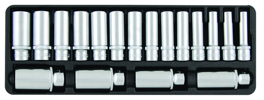Lange doppen set 1/2" 18 delig-0