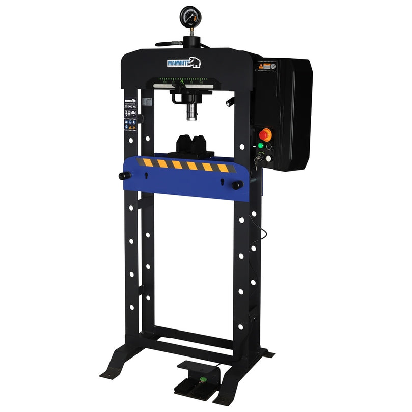 Mammuth werkplaatspers 20 ton elektrisch X-Serie-0