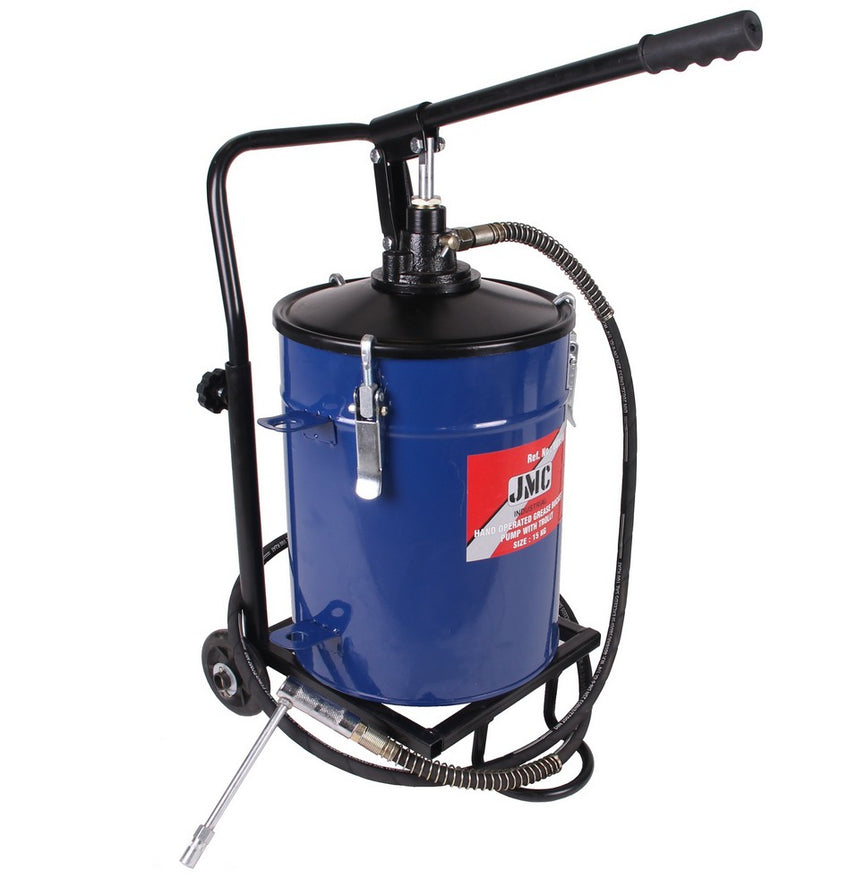 Hand vetpomp met trolley-0