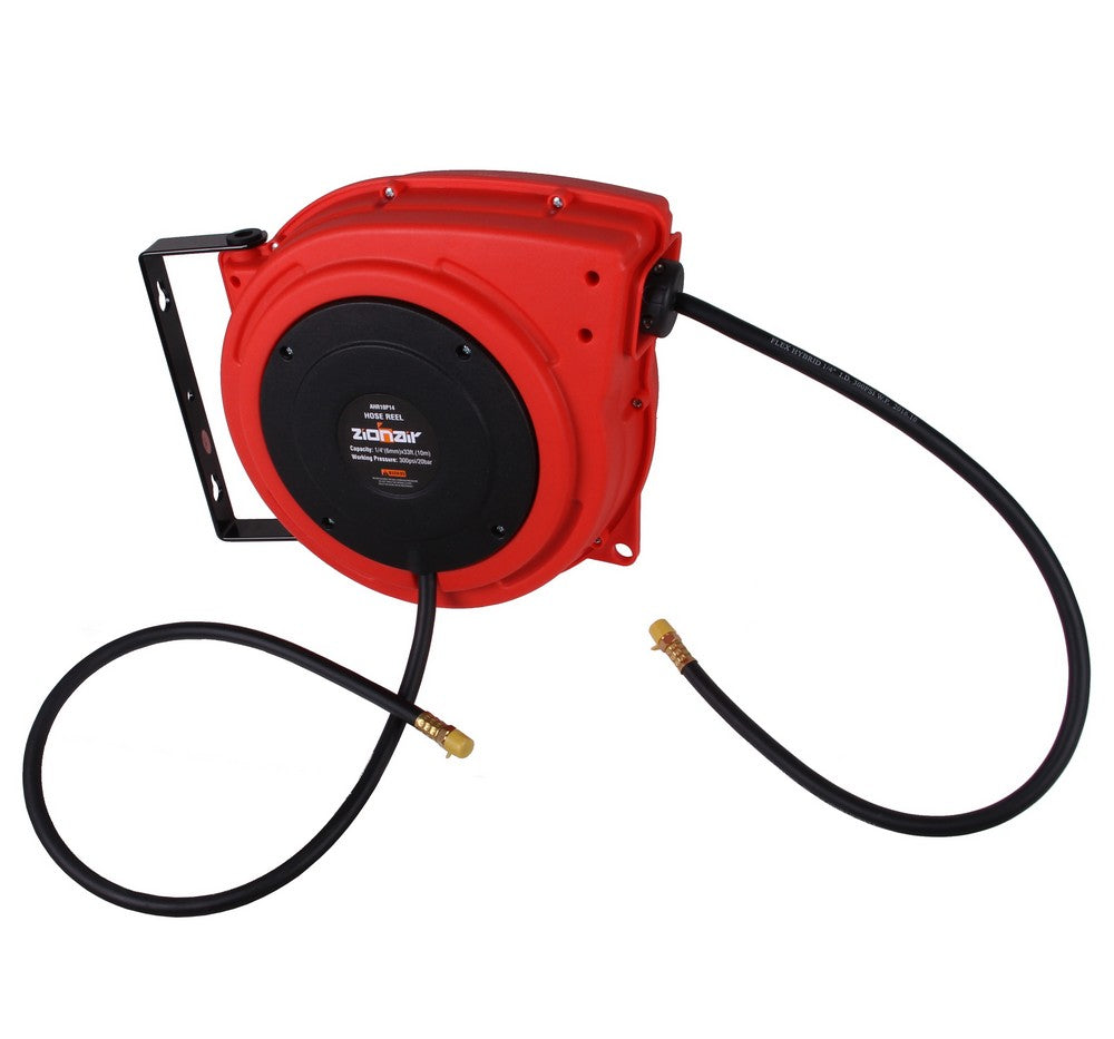 Luchthaspel automatisch polymer 1/4'' x 10m-0