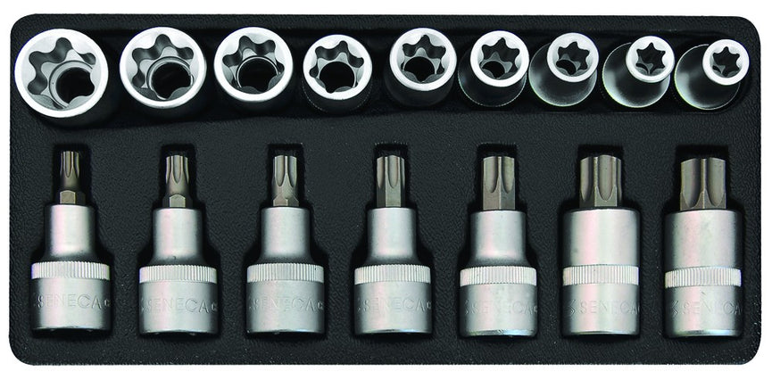 Torxdoppenset 1/2" 16 delig-0
