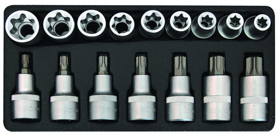 Torxdoppenset 1/2" 16 delig-0