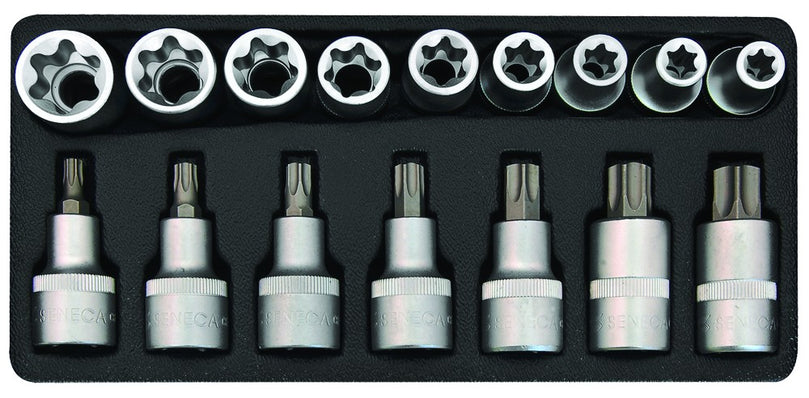 Torxdoppenset 1/2" 16 delig-0