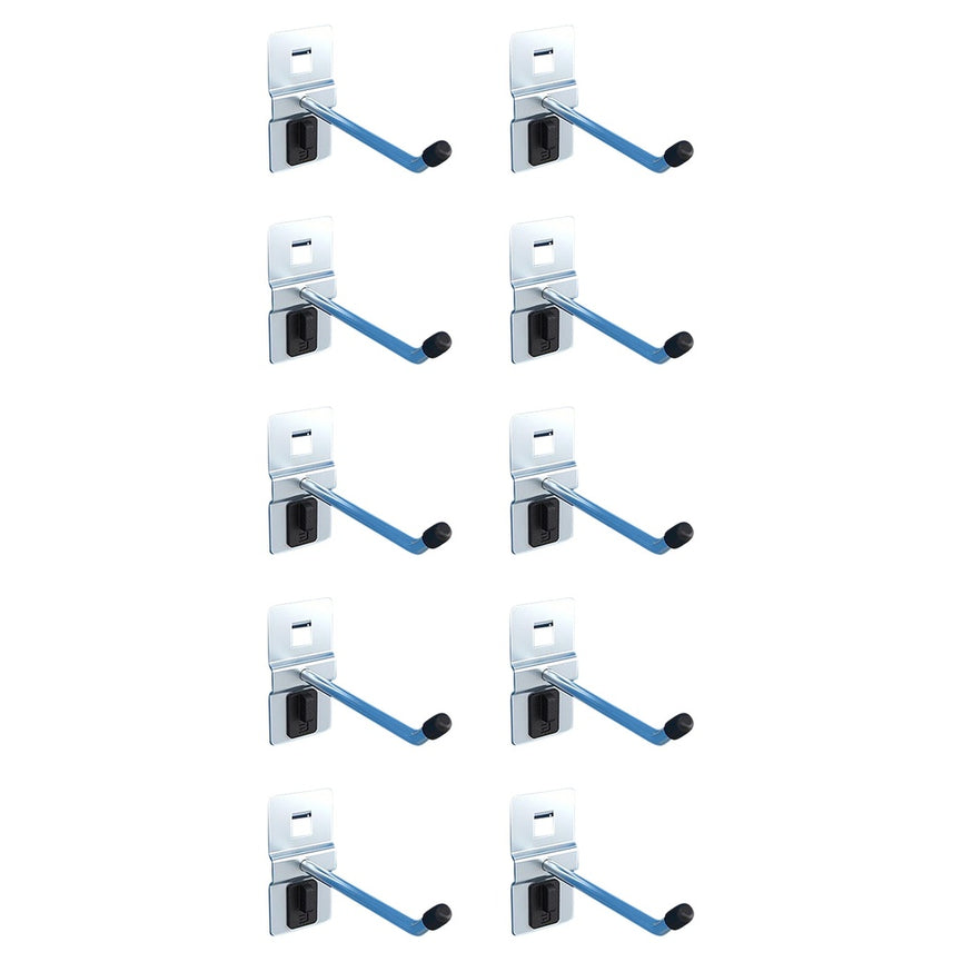 Gereedschapshaak enkel lang 80mm set 10stuks-0