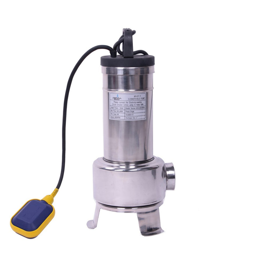 Dompelpomp RVS met vlotter 0,55kW 230V-0