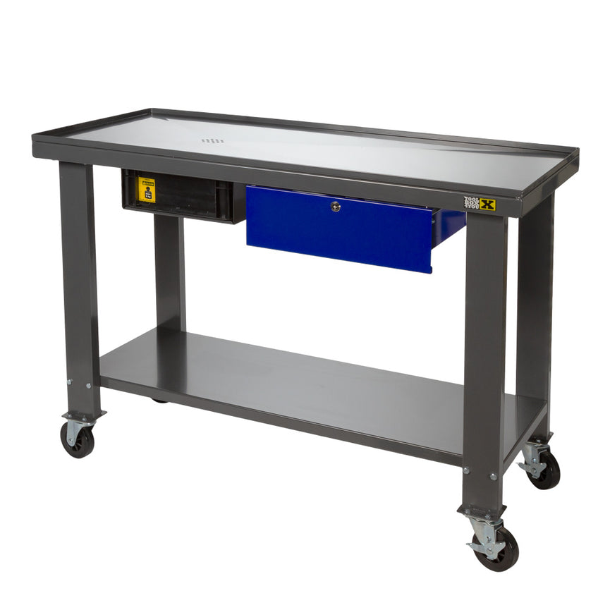 Werktafel met olie opvang-0