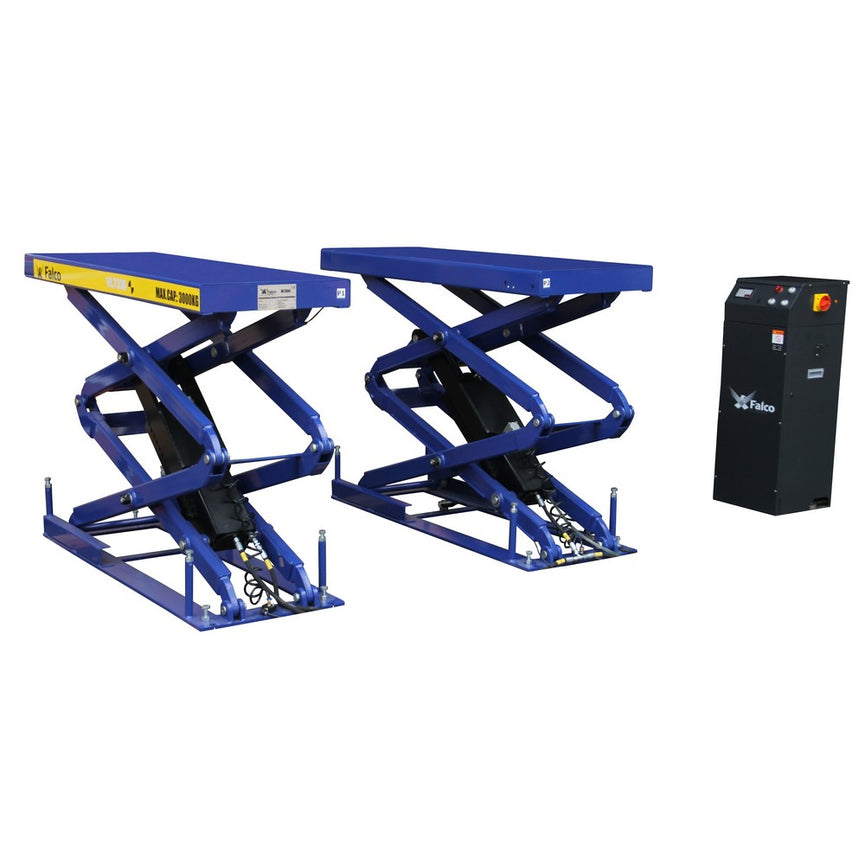 Dubbele schaarlift inbouw 3000kg 400V-0