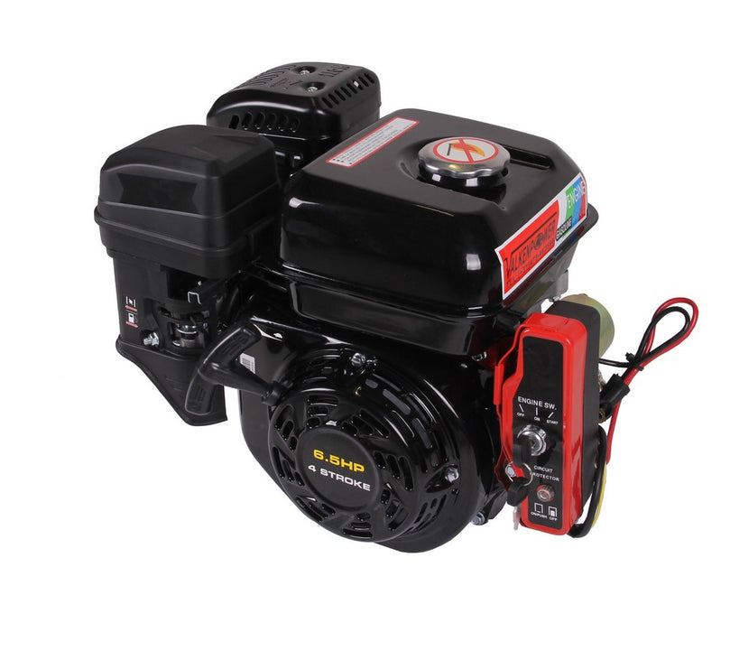 Benzinemotor E-start 6.5pk asmaat 19,05mm-0