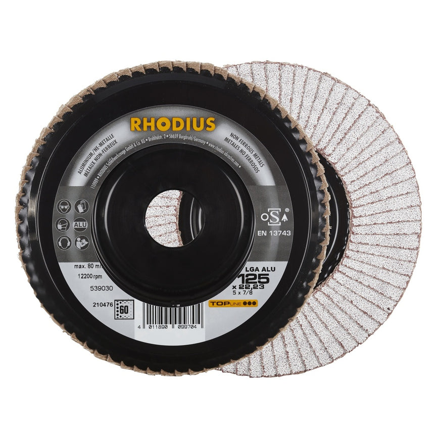 Lamellenschijf P vlak LGA ALU 125 x 22,23mm K60-0