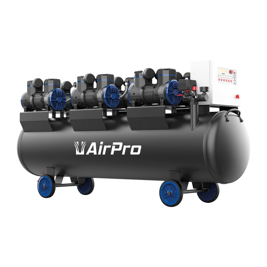 Compressor olievrij 6x2pk 280L tank 400V-0