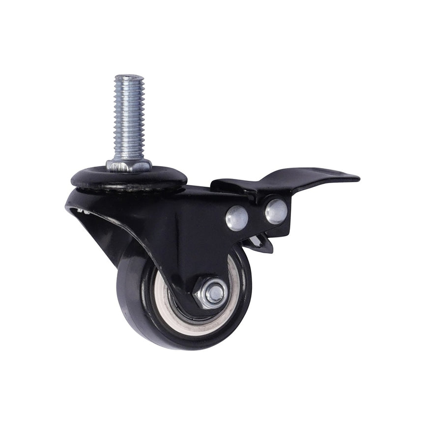 Zwenkwiel met rem 50 x 23mm PU draadstang M10-0