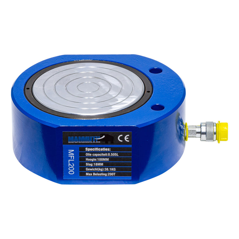 Platte cilinder 200 ton slag 18mm-0