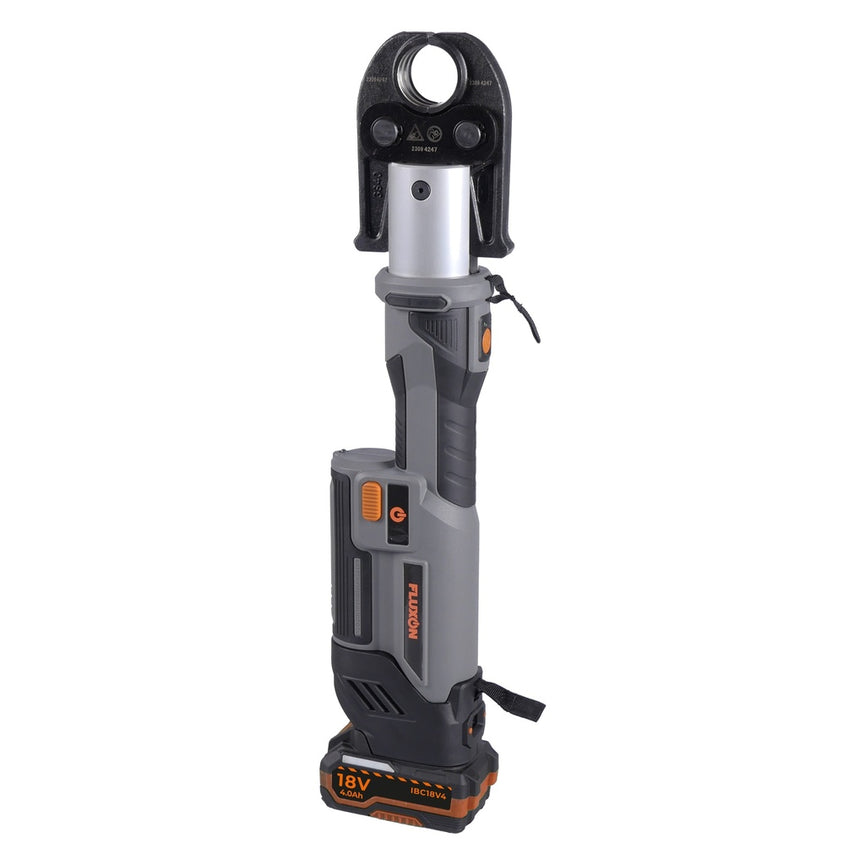 Leidingperstang 32kN incl. 3st. U-profiel persbekken + 2x 4.0Ah accu-0