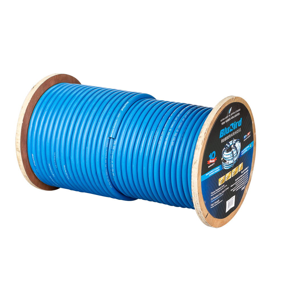 Blubird Luchtslang rubber 10mm x 100m op rol open einde-0