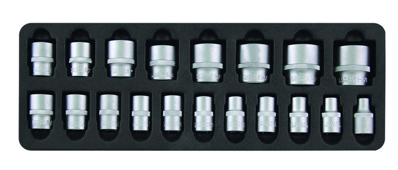 Doppen los 1/2" 19 delig sae-0