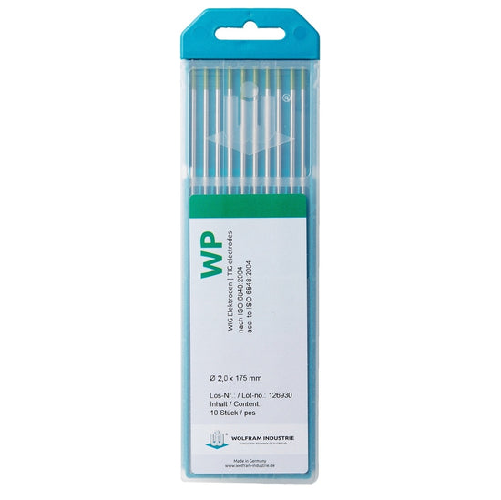 Wolfraam elektroden WP 2,0 x 150mm 10 stuks-0