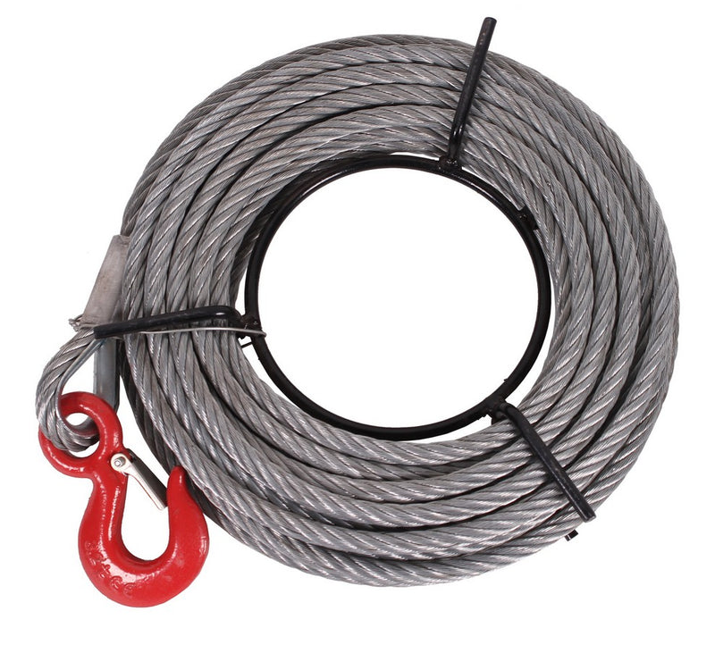 Staaldraadtakel 800kg incl 20 mtr staalkabel haak vp:36544