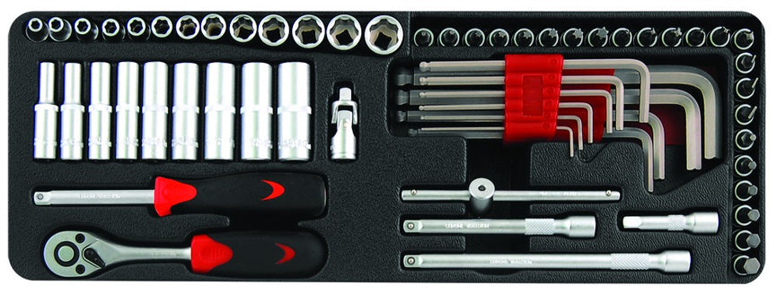 Doppendoos 1/4" 62 delig-0