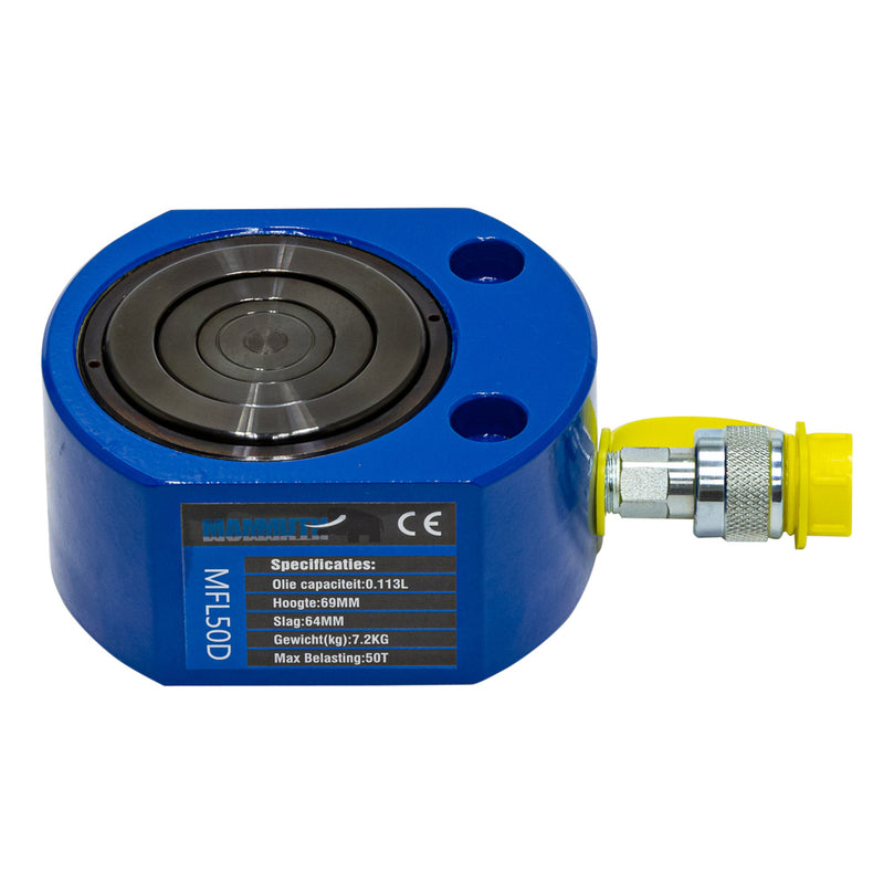 Platte cilinder dubbel 50 ton slag 64mm-0