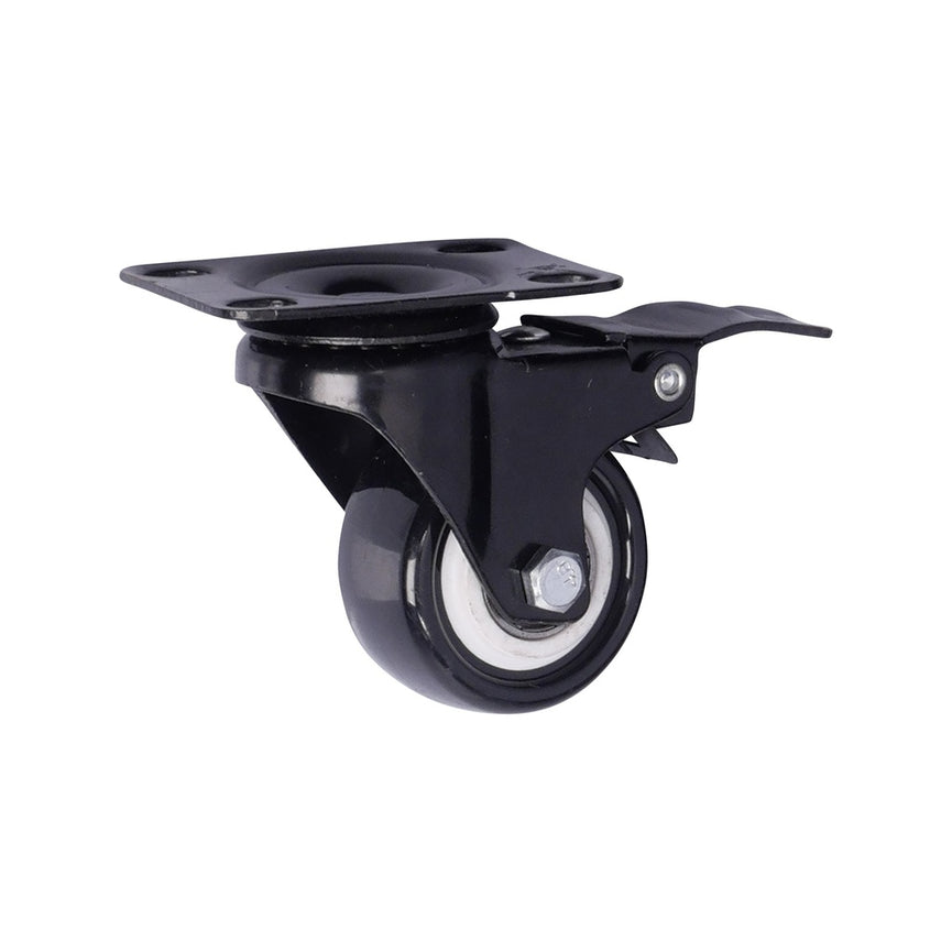 Zwenkwiel met rem 50 x 25mm PU-0