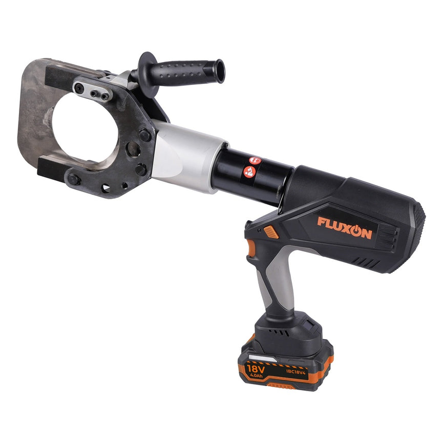 Kabelkniptang gesloten set 2x 4.0Ah accu + oplader 105mm 120kN-0