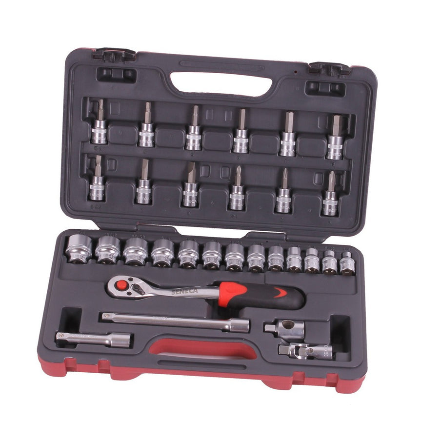 Doppendoos 3/8'' 35 delig sae professioneel-0