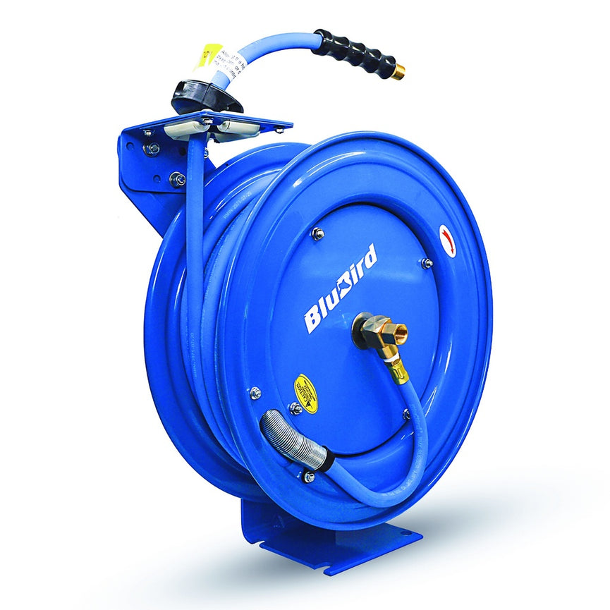 Blubird Luchtslanghaspel rubber enkelarmig zwaar 13mm x 15mtr-0