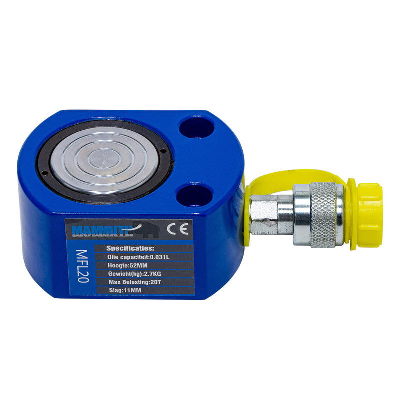 Platte cilinder 20 ton slag 11mm-0