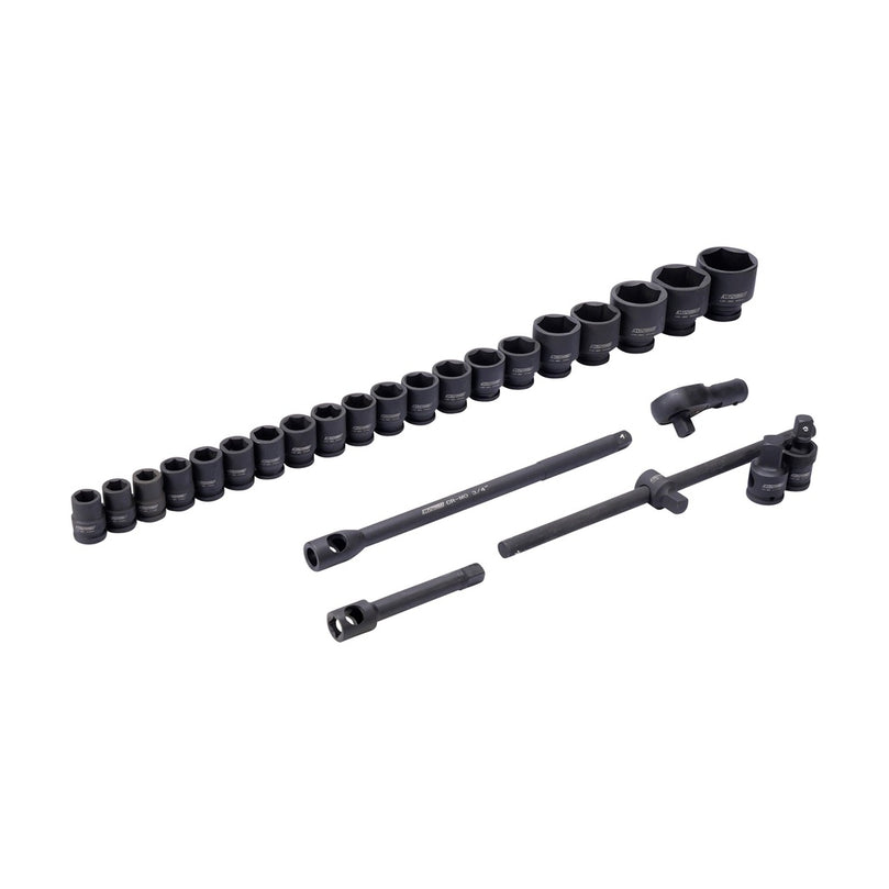 Doppendoos impact 3/4'' en 1'' 26 delig metrisch vp:19731