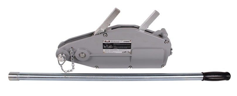 Staaldraadtakel 800kg incl 20 mtr staalkabel haak-0