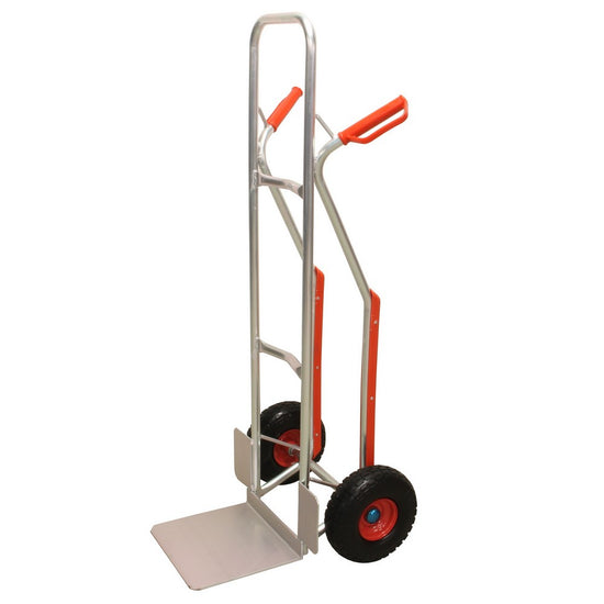 Steekwagen aluminium 200kg massieve wielen-0