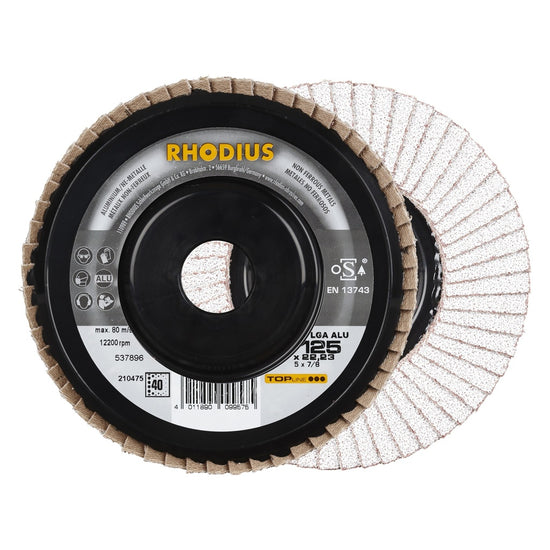Lamellenschijf P vlak LGA ALU 125 x 22,23mm K40-0