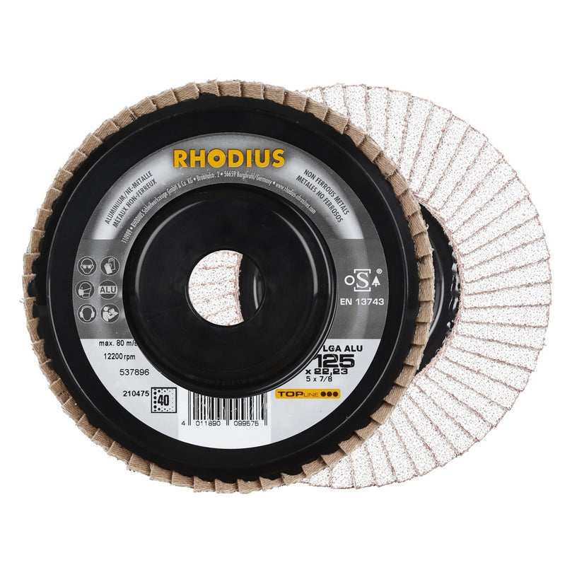 Lamellenschijf P vlak LGA ALU 125 x 22,23mm K40-0