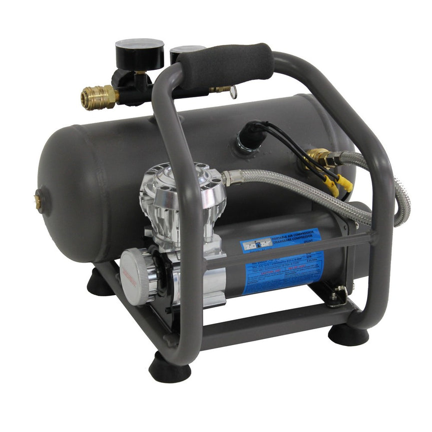 Draagbare luchtcompressor met tank 12V-0