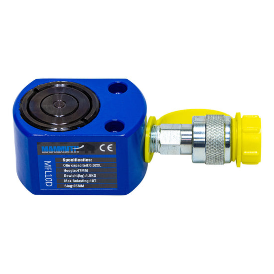 Platte cilinder dubbel 10 ton slag 25mm-0